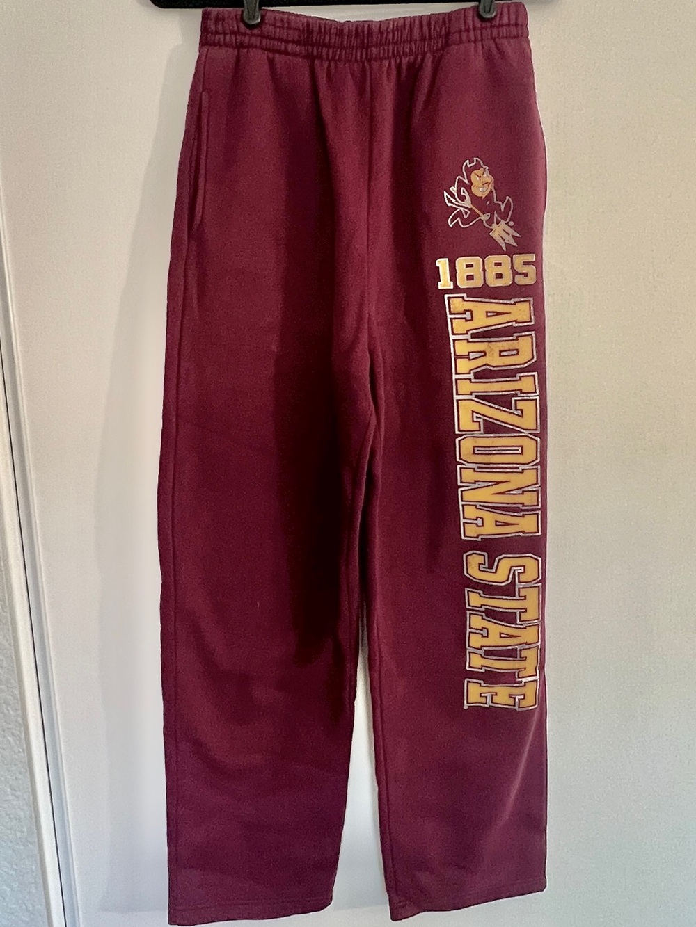 Jansport Maroon Sweatpants with Gold ASU Graphic